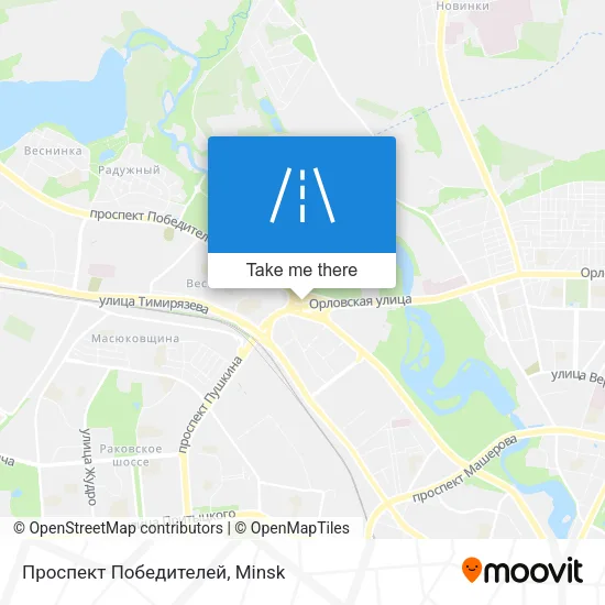 Проспект Победителей map