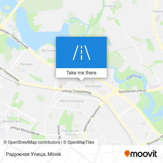 Радужная Улица map