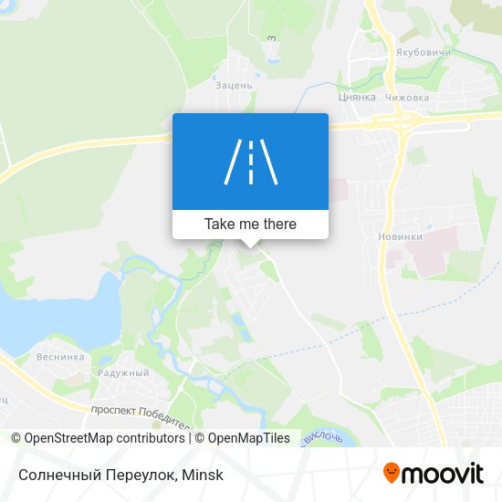Солнечный Переулок map