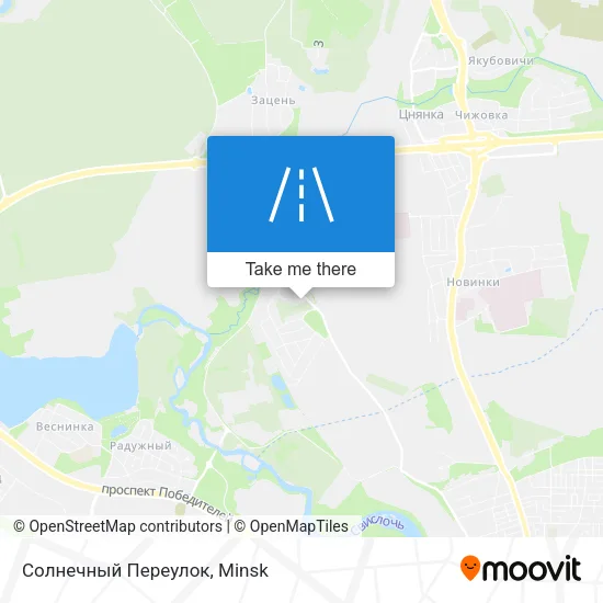 Солнечный Переулок map