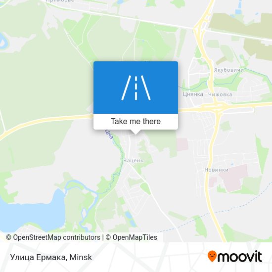 Улица Ермака map