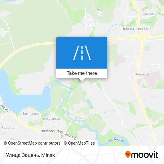 Улица Зацень map