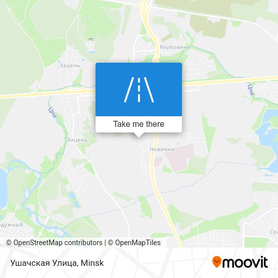 Ушачская Улица map