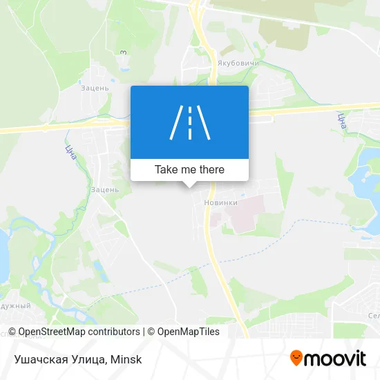 Ушачская Улица map