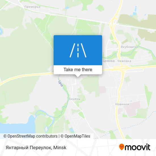 Янтарный Переулок map