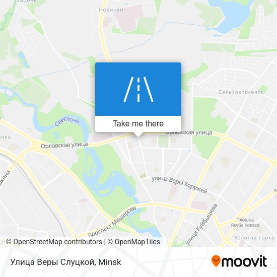 Улица Веры Слуцкой map