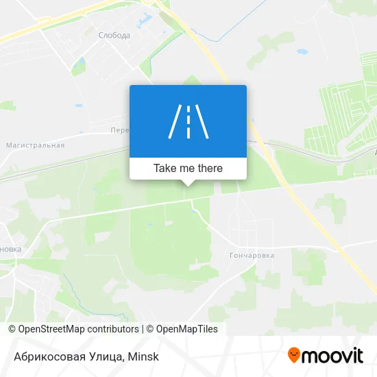 Абрикосовая Улица map