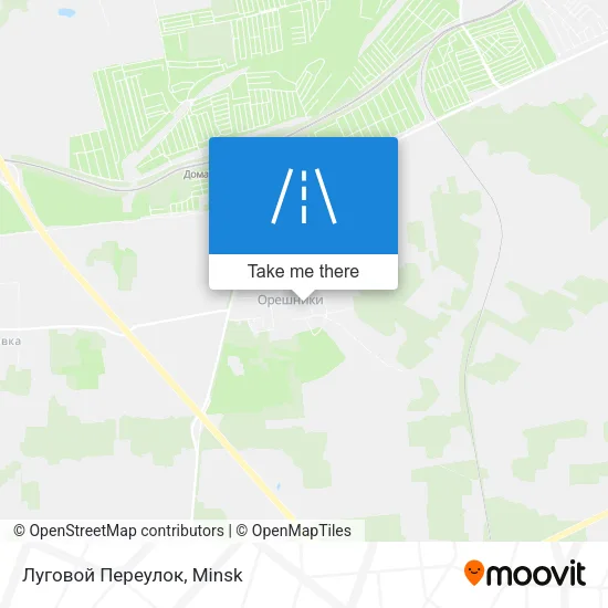Луговой Переулок map