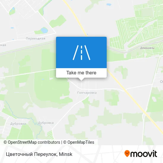 Цветочный Переулок map