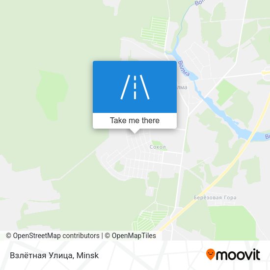 Взлётная Улица map