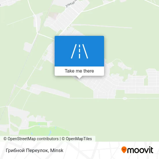 Грибной Переулок map