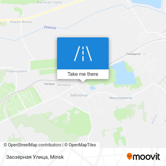 Заозёрная Улица map
