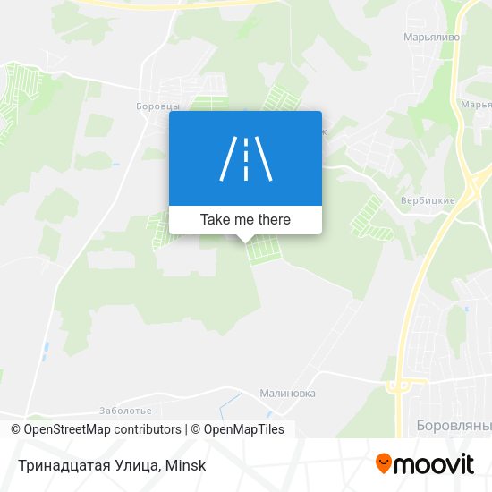 Тринадцатая Улица map
