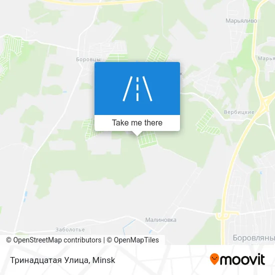 Тринадцатая Улица map