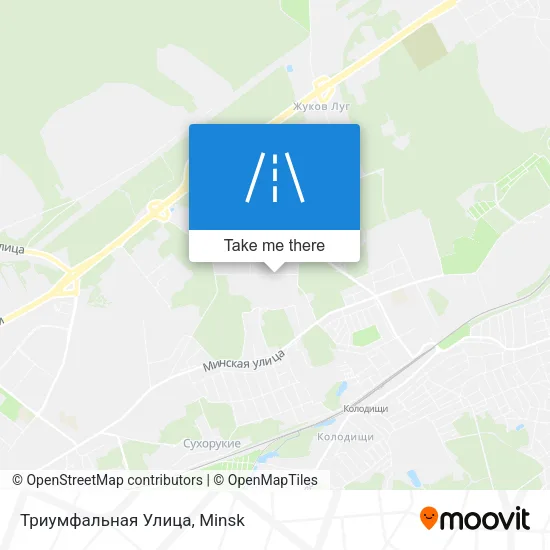 Триумфальная Улица map