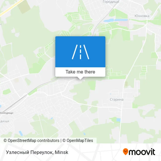 Узлесный Переулок map