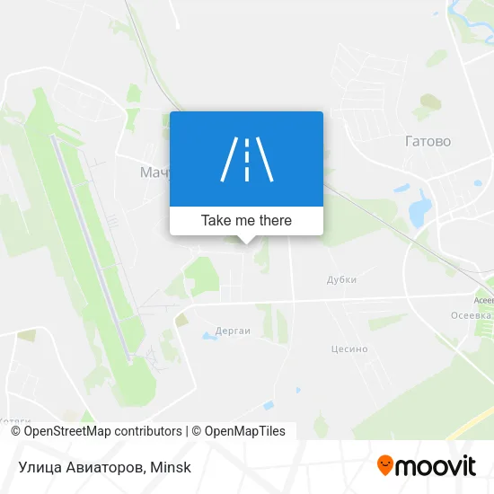 Улица Авиаторов map