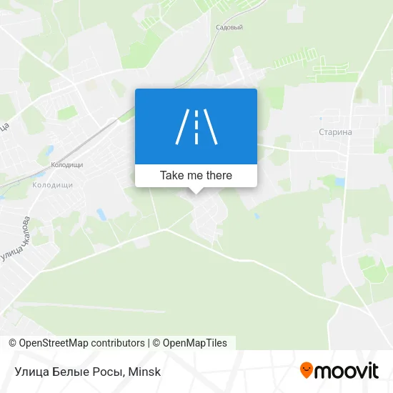 Улица Белые Росы map
