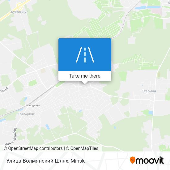 Улица Волмянский Шлях map