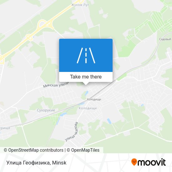 Улица Геофизика map