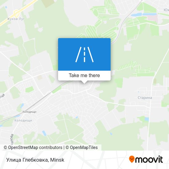 Улица Глебковка map