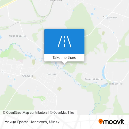 Улица Графа Чапского map