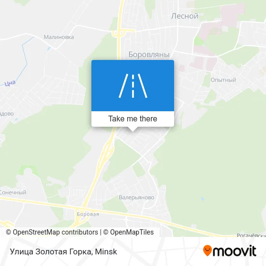 Улица Золотая Горка map