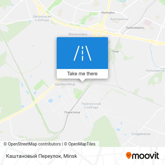 Каштановый Переулок map