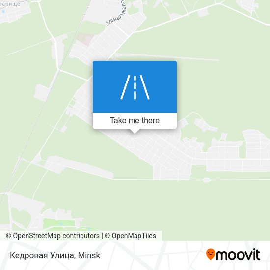 Кедровая Улица map