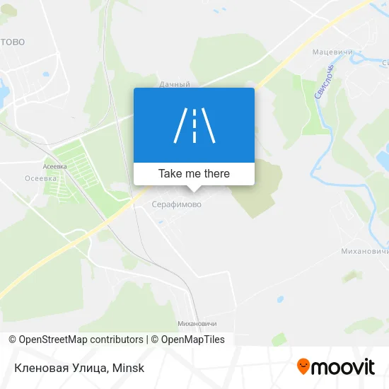 Кленовая Улица map