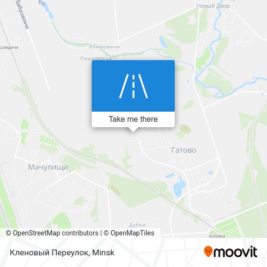 Кленовый Переулок map