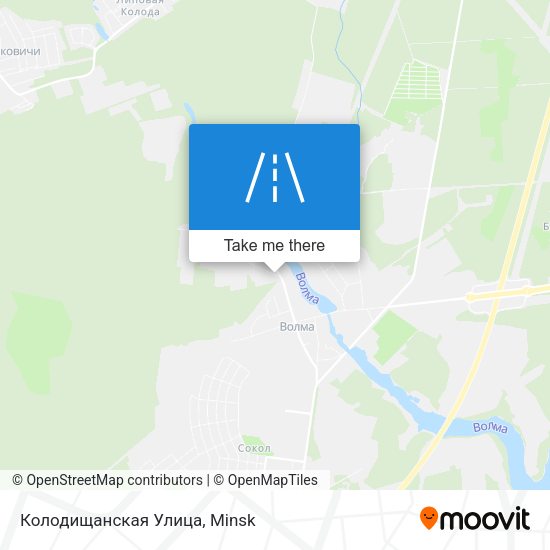 Колодищанская Улица map