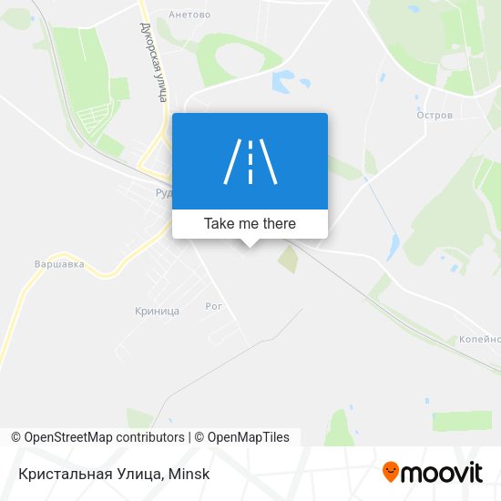 Кристальная Улица map