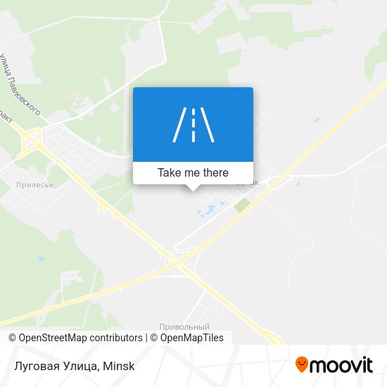 Луговая Улица map