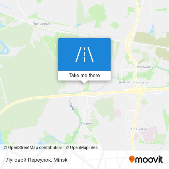 Луговой Переулок map
