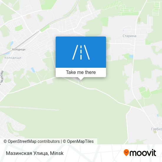 Мазинская Улица map