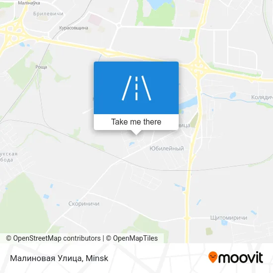 Малиновая Улица map