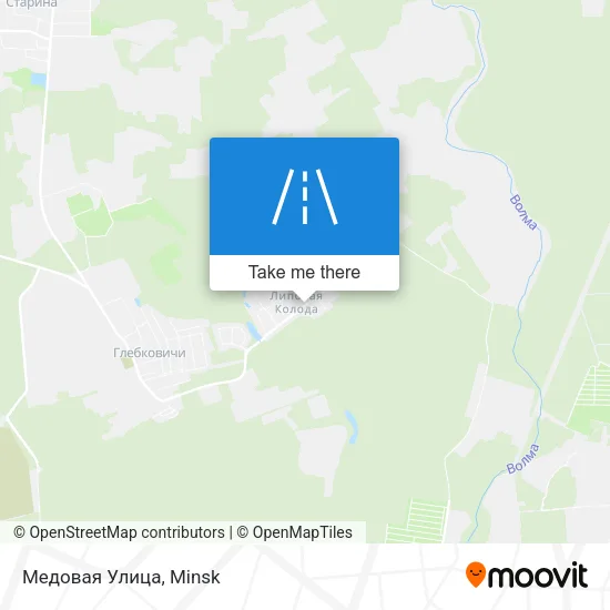 Медовая Улица map