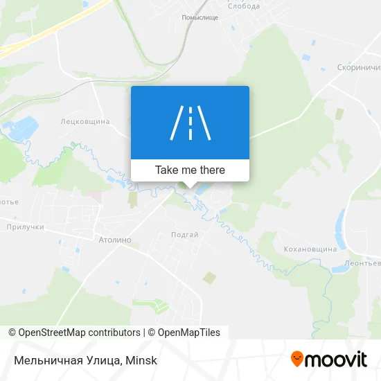 Мельничная Улица map