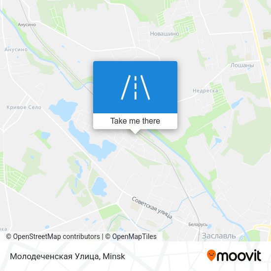 Молодеченская Улица map