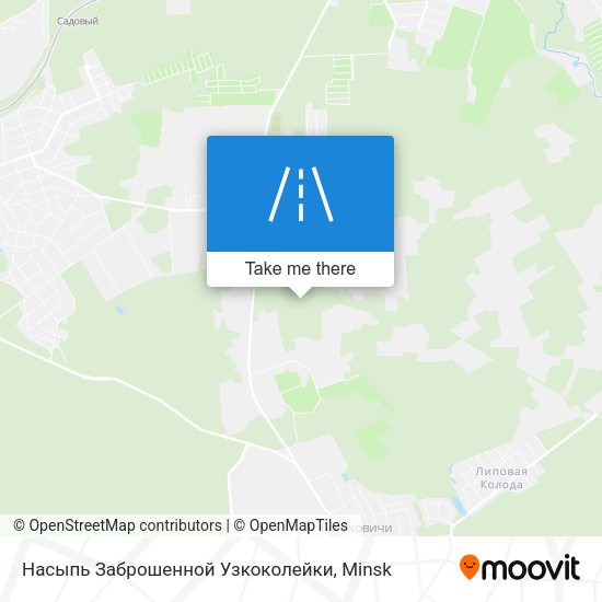 Насыпь Заброшенной Узкоколейки map