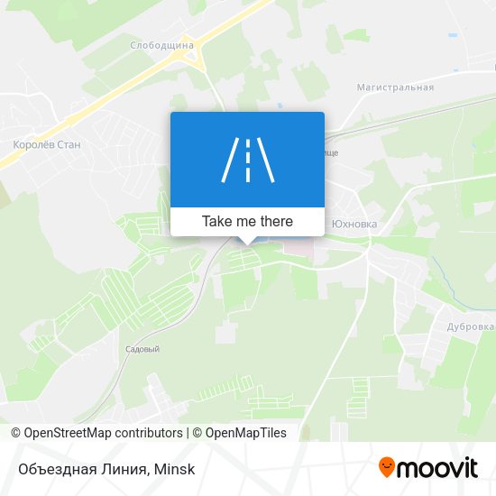 Объездная Линия map