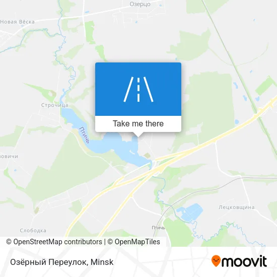 Озёрный Переулок map