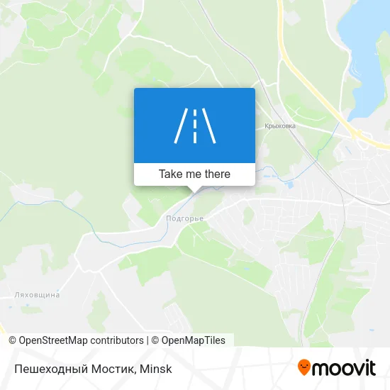 Пешеходный Мостик map