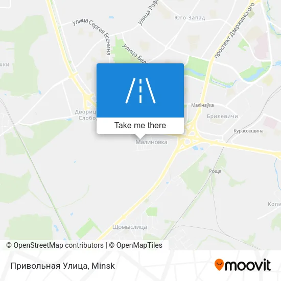 Привольная Улица map