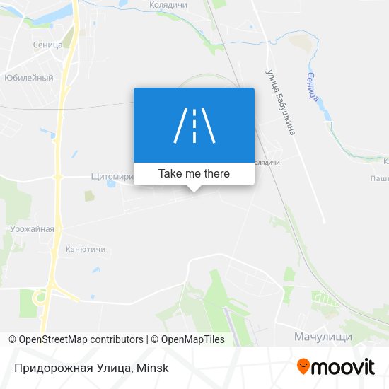 Придорожная Улица map