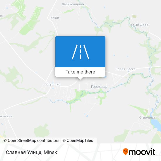 Славная Улица map