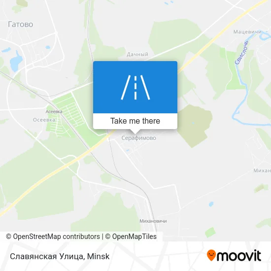 Славянская Улица map