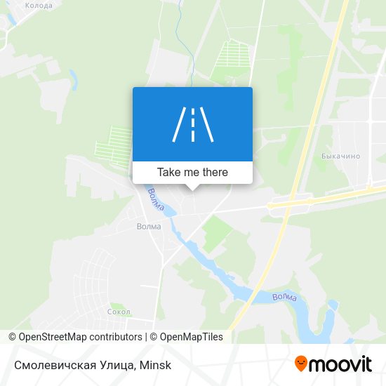 Смолевичская Улица map
