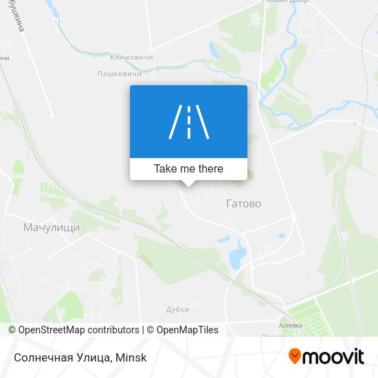 Солнечная Улица map